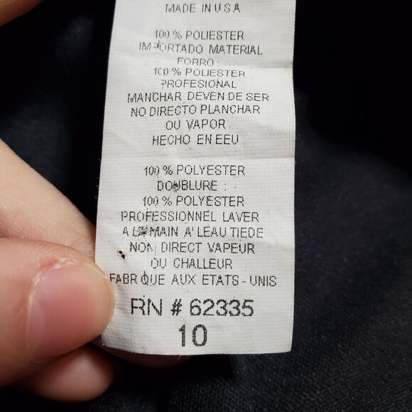 Betsy & Adam Black White VTG Cocktail Homecoming Evening Dress 10 Pin Up Retro - Picture 9 of 9